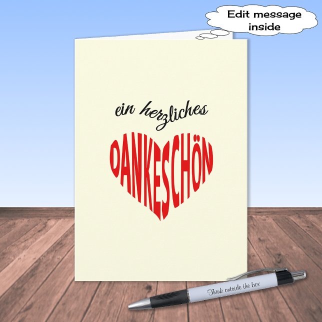 Dankeschon thank you german language dankeskarte (Von Creator hochgeladen)