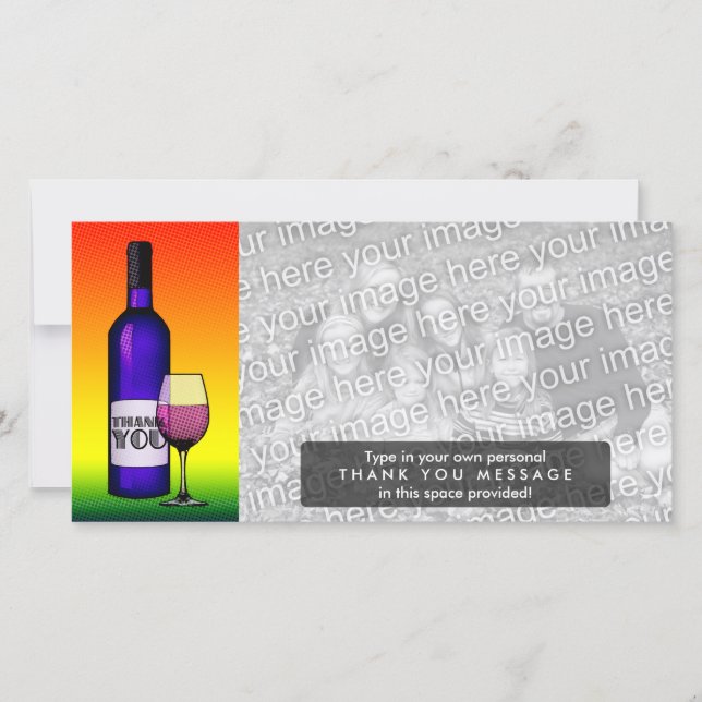 Dankeschön Toast Dankeskarte (Vorderseite)