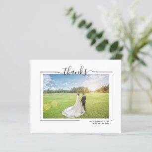 Dankeschön Typografy Foto Personalisiert Wedding C