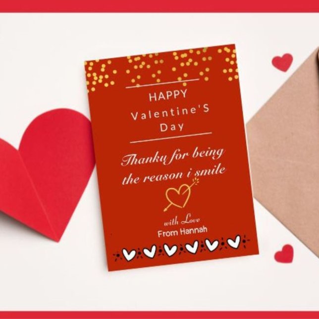 Dankeschön Valentinstag Karte (Von Creator hochgeladen)