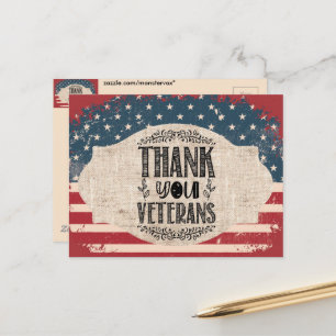 Dankeschön-Veteranen-Postkarte Postkarte