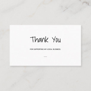 Dankeschön Visitenkarte