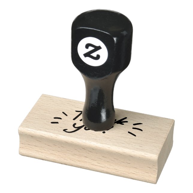 Dankeschön vom Hand gezeichnet Gummistempel (Stempel)