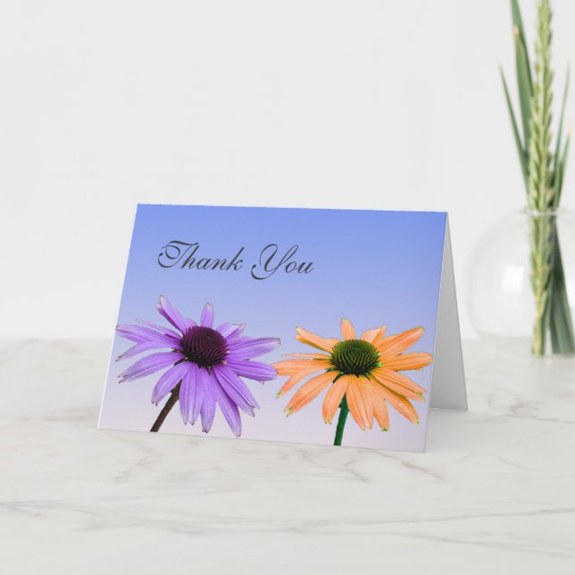 Dankeschön zur Kenntnis,daisy Blume Dankeskarte (Vorderseite)