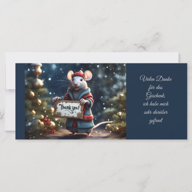 Dankesgrüße von der kleinen Ratte (Vorderseite)