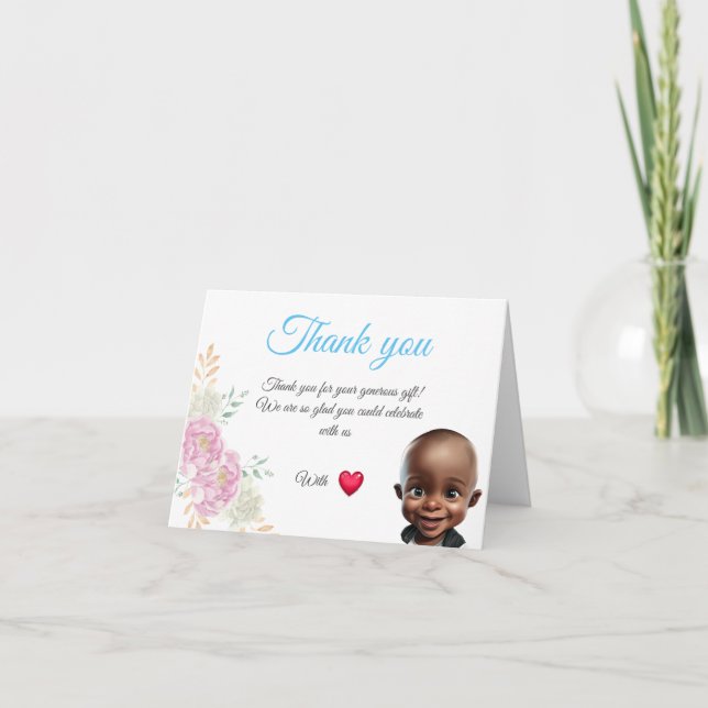 Dankeskarte Baby (Vorderseite)