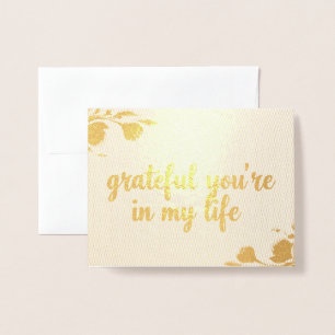 Dankeskarte Folienkarte