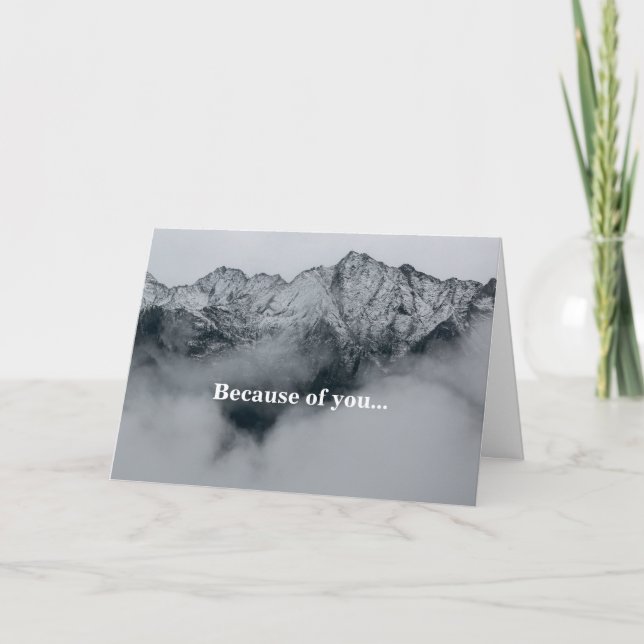 Dankeskarte Karte (Vorderseite)