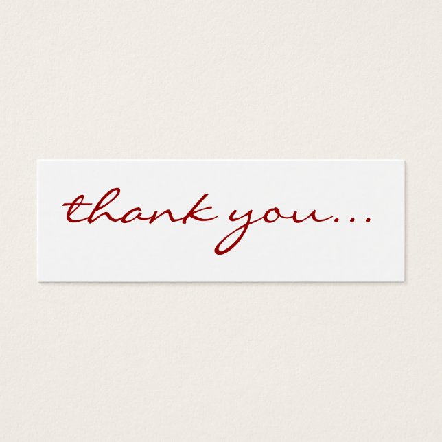 Dankeskarten (Vorderseite)