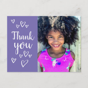 Dankeskarten-Fotopostkarte für Kinder Postkarte