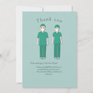 Dankeskarten für Arzt und Krankenschwester Dankeskarte