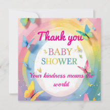 Dankeskarten für Baby Mädchen