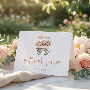Dankeskarten für Baby-Shower im lokal Gewachsenen  Dankeskarte