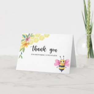 Dankeskarten für Baby Shower mit Bienenthema für M Karte