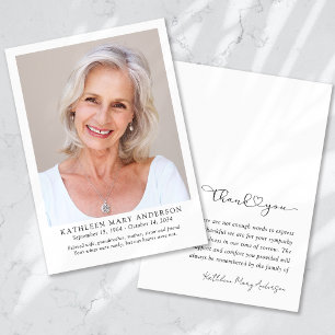 Dankeskarten Für Beileidsbekundungen Mit Foto Vers Dankeskarte