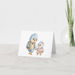 Dankeskarten für Blue Bird-Geschwister Dankeskarte