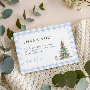 Dankeskarten für die Babyparty zum Weihnachtsbaby Dankeskarte
