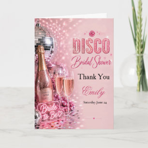 Dankeskarten für Disco-Junggesellinnenabschied Dankeskarte