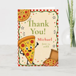 Dankeskarten für Kinder-Pizza-Party Dankeskarte