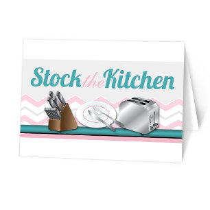 Dankeskarten für Kitchen-Stocking-Brautbad Dankeskarte