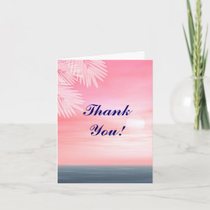 Dankeskarten für Strandhochzeit Dankeskarte