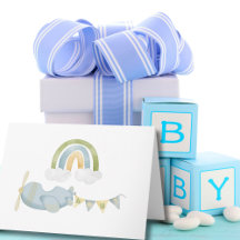 Dankeskarten für Vintage-Flugzeug-Baby-Party