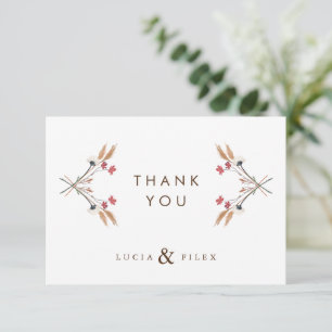 Dankeskarten für Wildblumensträuße Dankeskarte