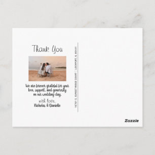 Dankeskarten-Hochzeitskarte Postkarte