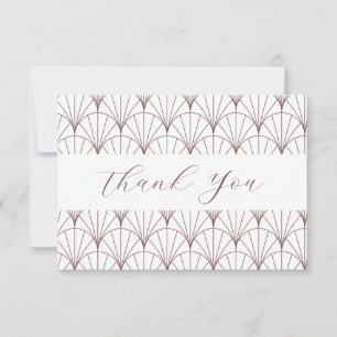 Dankeskarten im Vintage-Fächer-Muster Dankeskarte