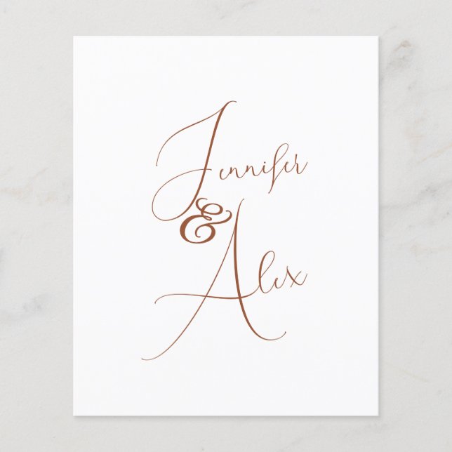 Dankeskarten mit minimalistischer Schrift und Foto (Vorderseite)