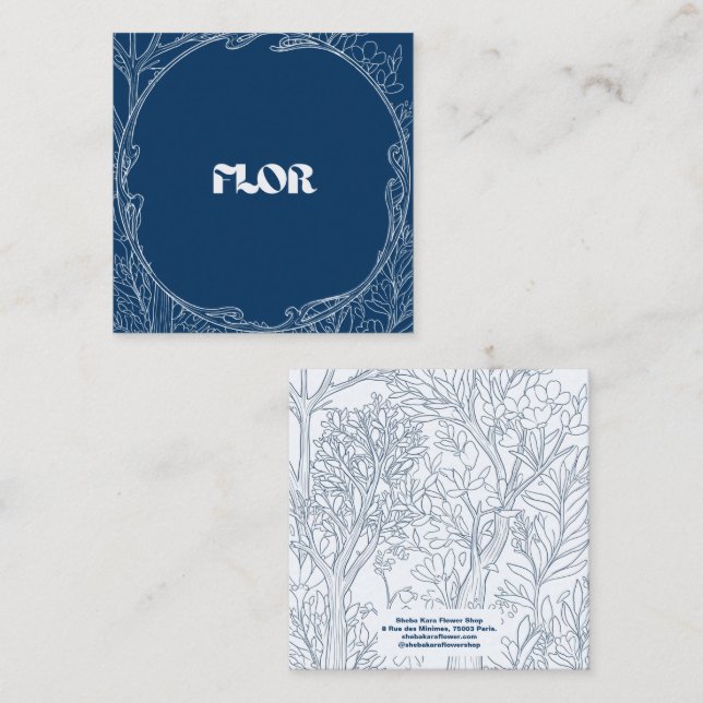 Dankeskarten-Serie Heaven Signature Mitteilungskarte (Vorne/Hinten)