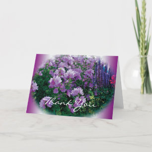 Dankeskarten, violette Hibiskusblüten Dankeskarte