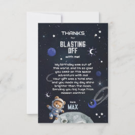 Dankeskarten zum Geburtstag eines Astronauten im W Dankeskarte