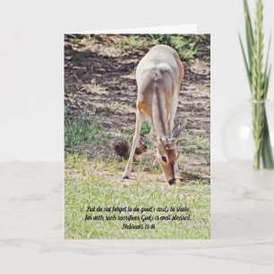 Dankeskarten zum Teilen des tierischen Wesens und Karte