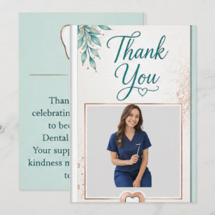 Dankeskarten zur Graduierung für Zahnarzthelferinn Dankeskarte
