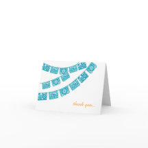 Dankeskarten zur Papel Picado-Hochzeit