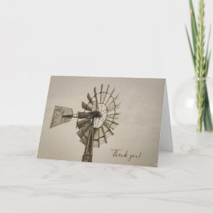 Dankeskartenrad einer Windmühle Karte