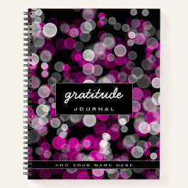 Dankeszeitung Pink White Bubble Notizbuch