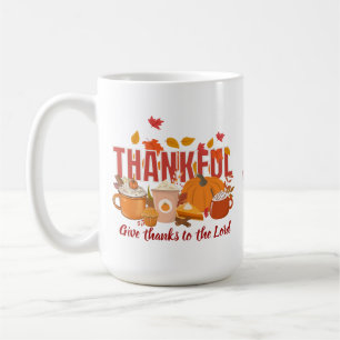 DANKFUL Pumpkin Christlicher Erntedank Kaffeetasse
