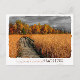 Dankopfotografie im Herbst Postkarte