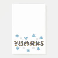 DANKS Winter Snow Penguin Vielen Dank, dass Sie se