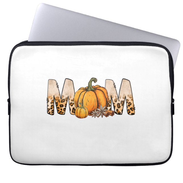 Danksagende Mama Pumpkin Leopart Laptopschutzhülle (Vorderseite)