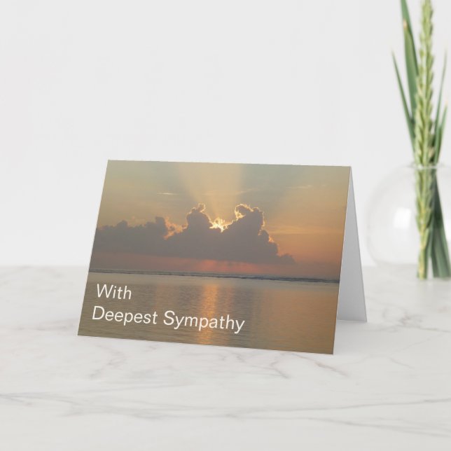 Danksagkarte für tiefes Mitgefühl Karte (Vorderseite)