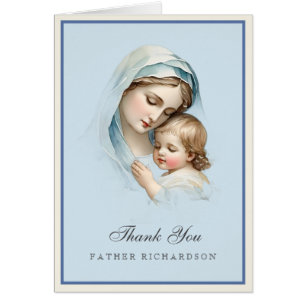 Danksagung an den Priester für die Taufe des Babys