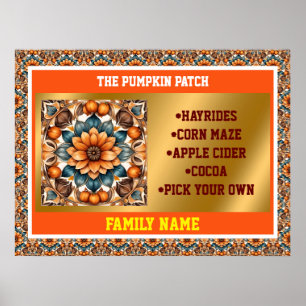 Danksagung Populäre Pumpkin Herbstkollektion Poster