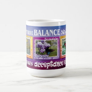 Danksagungs-12-Schritte-Schmetterling-Slogans-Tass Kaffeetasse