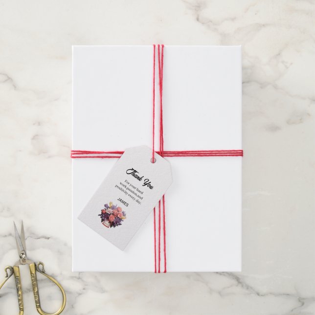 Dankschön für Administrative Professionals  Geschenkanhänger (Mit Garn)