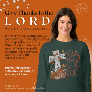 "Dankt dem Herrn" Damen-Sweatshirt Sweatshirt