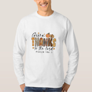 Dankt dem Herrn Erntedankfest Truthahn T-Shirt