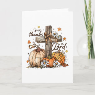 Dankt dem Herrn Jesus Erntedankfest Herbst Karte
